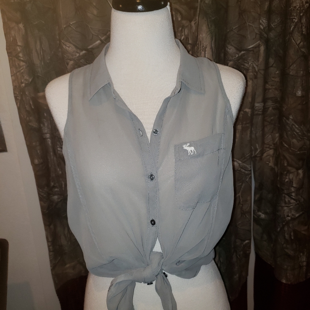 Abercrombie & Fitch Sheer blouse size medium.